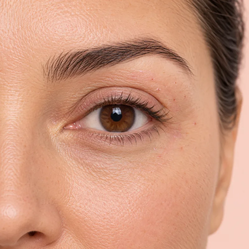 Illustration of an upper eyelid: day 7